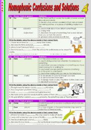 Homophonic Confusions and Solutions 4