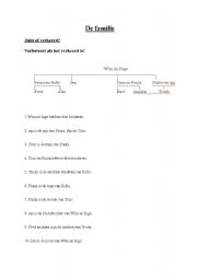 English Worksheet: the family