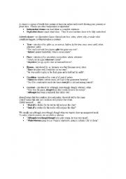 English worksheet: Adverb clauses