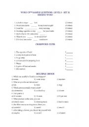 English Worksheet: vocabulary