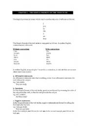 English worksheet: Simple Present excercises