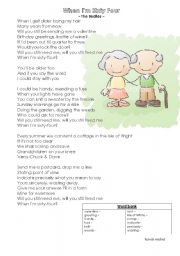 When Im 64 - guided writing (letter) lesson plan