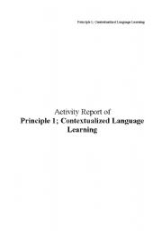 English Worksheet: Contextualized Language Learning