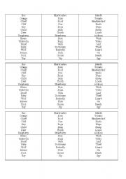 English worksheet: pls give the plural forms of these nouns