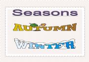English worksheet: seasons (2 pages)