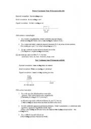 English worksheet: Continuous and perfect tenses