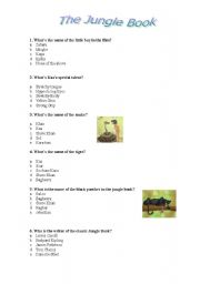 the jungle book worksheets