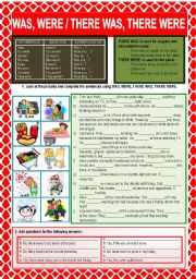 THERE WAS VS.THERE WERE - ESL worksheet by lolain