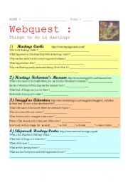 Webquest : HASTINGS ( + Answer Key )