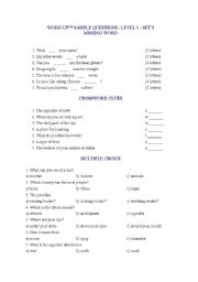 English worksheet: intresting test