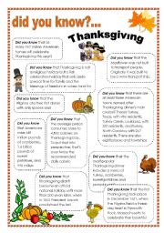 thanksgiving facts