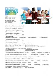 English Worksheet: a complete study of the film: Charlie and the chocolate factory, a classic by Road Dahl