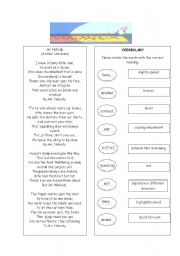 English worksheet: Mr Nobody ( Vocabulary exercise)