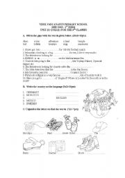 English worksheet: Story Magic Unit 1and 2