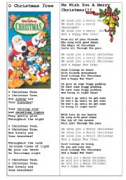 English Worksheet: UPGRADED MP3 LINKS (in description)3 traditional Christmas carols ! DISNEY HEROWS SING! WITH FREE-easy MP3! Just click the link! I Uploaded MP3 myself as a persent for you! Click to download MP3!:)Merry Christmas!