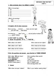Describing Clothes (4 skills) for kids (My first try) - ESL worksheet by  karen1980