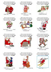 Santa Claus and present continuous 1/2