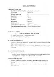 English worksheet: desmonstrative adjectives