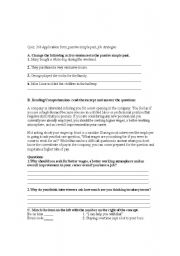 English Worksheet: Job Aplications