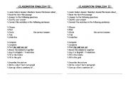 English Worksheet: classroom english 2
