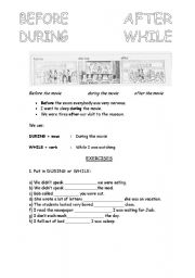 English Worksheet: describing sequences