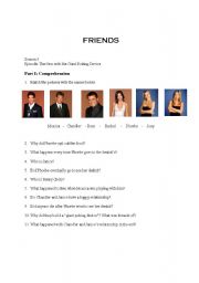 English Worksheet: Friends - The One with the Giant Poking Device