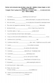 English Worksheet: Futuro