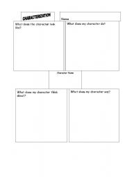 English worksheet: Characterization