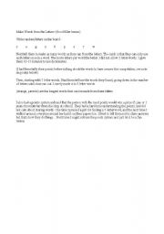 English Worksheet: words from letters great activity