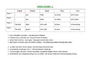 English worksheet: Word order