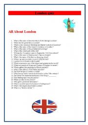 English Worksheet: ALL ABOUT LONDON