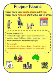 common and proper nouns worksheets