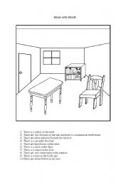 English Worksheet: prepositions for beginners