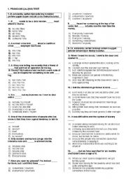 English Worksheet: pronouns