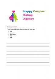 English Worksheet: Decriptions of people - meet your match