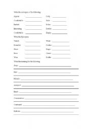 English worksheet: English Indian School