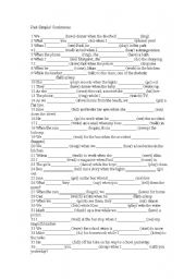 English Worksheet: Past Simple/Continuous B Class