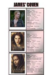 English Worksheet: New moon characters - speaking cards 4/5