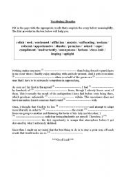 English worksheet: Vocabulary Practice