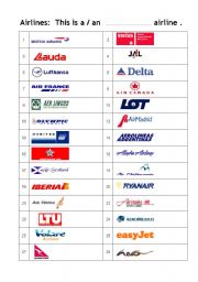 airlines logo with names