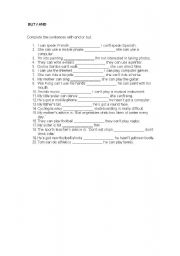 English worksheet: And / But