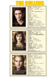 New moon characters - speaking cards 5/5