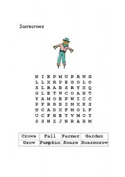English Worksheet: Scarecrow