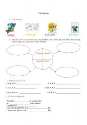 English Worksheet: seasons