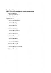 English worksheet:  prepositions