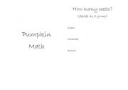 English Worksheet: Pumpkin Data Book (Part 2/2)