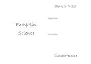 English Worksheet: Pumpkin Data Book (Part 1/2)