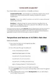 Features and Perspectives of Autism in RAIN MAN
