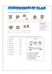 PREPOSITIONS OF PLACE