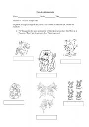 English Worksheet: There is - There Are